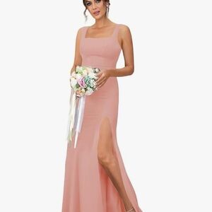 Nordstrom Sleeveless Peach Maxi Dress